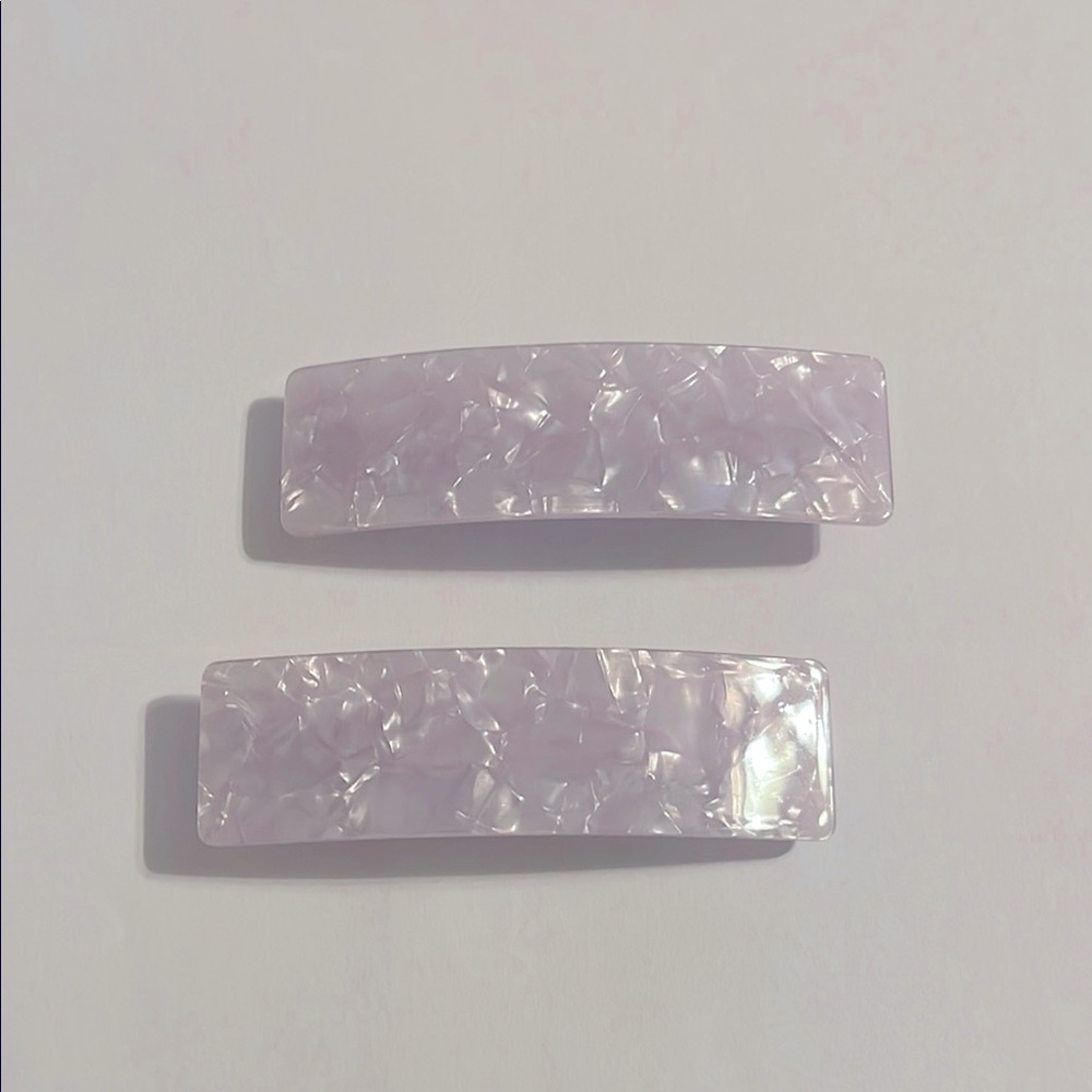 Elegant Lavender Hair Clips set